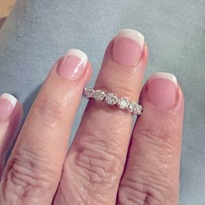 Cubic zirconia Eternity band
